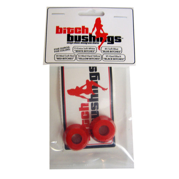 Khiro Bitch Skateboard Bushing Set Med-soft Top/bottom - Red (2 PC)