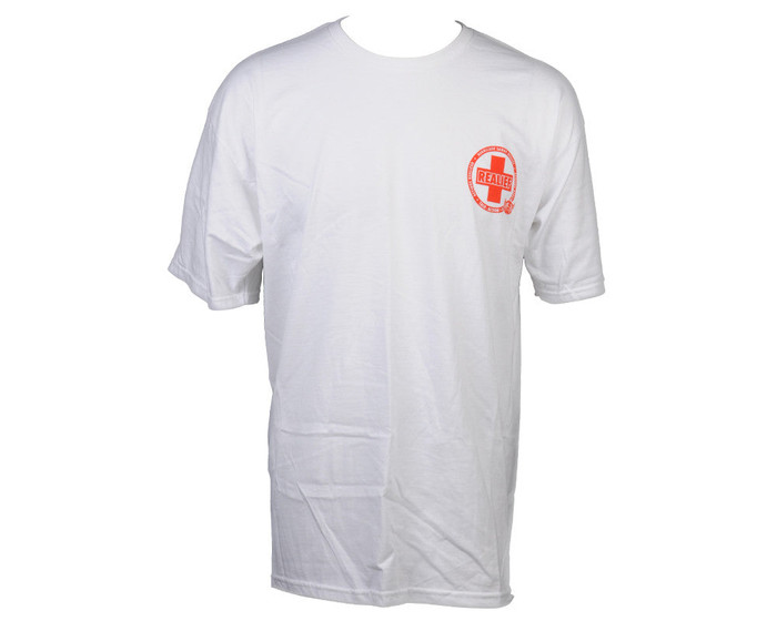 Real AR Sandy S/S - White/Red - Men's T-Shirt