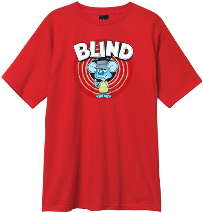 Blind Looney Rat S/S Mens T-Shirt - Red - Small