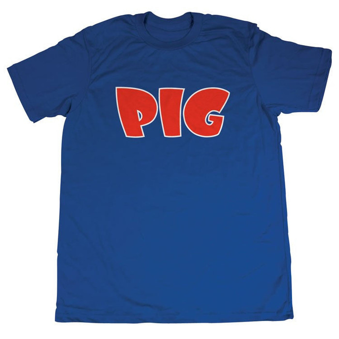 Pig Tee Men's T-Shirt - Royal/Red