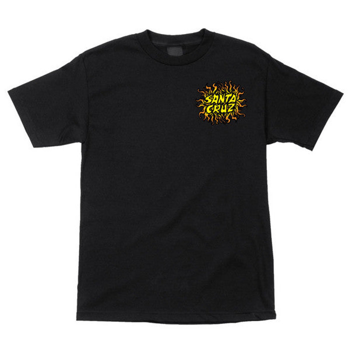 Santa Cruz Sun Dot Regular S/S Men's T-Shirt - Black