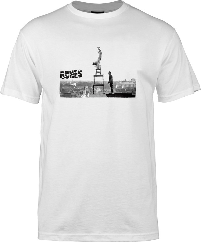 Bones Handstand S/S Men's T-Shirt - White