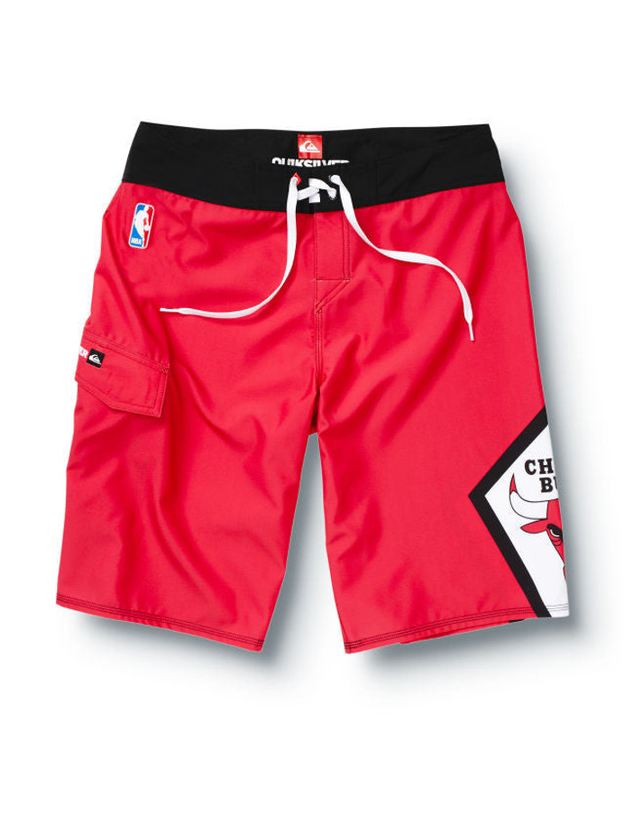 Quiksilver Bulls NBA 22" Mens Boardshorts - Red