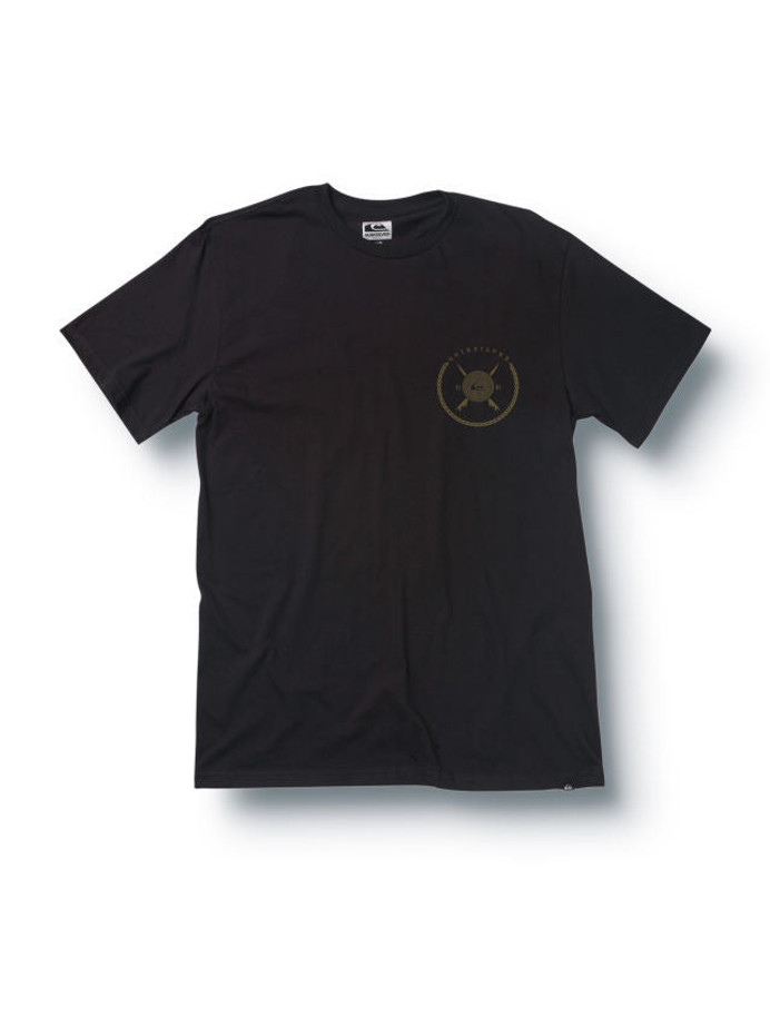Quiksilver Tidal Slim Fit T-Shirt - Dark Charcoal - Mens T-Shirt