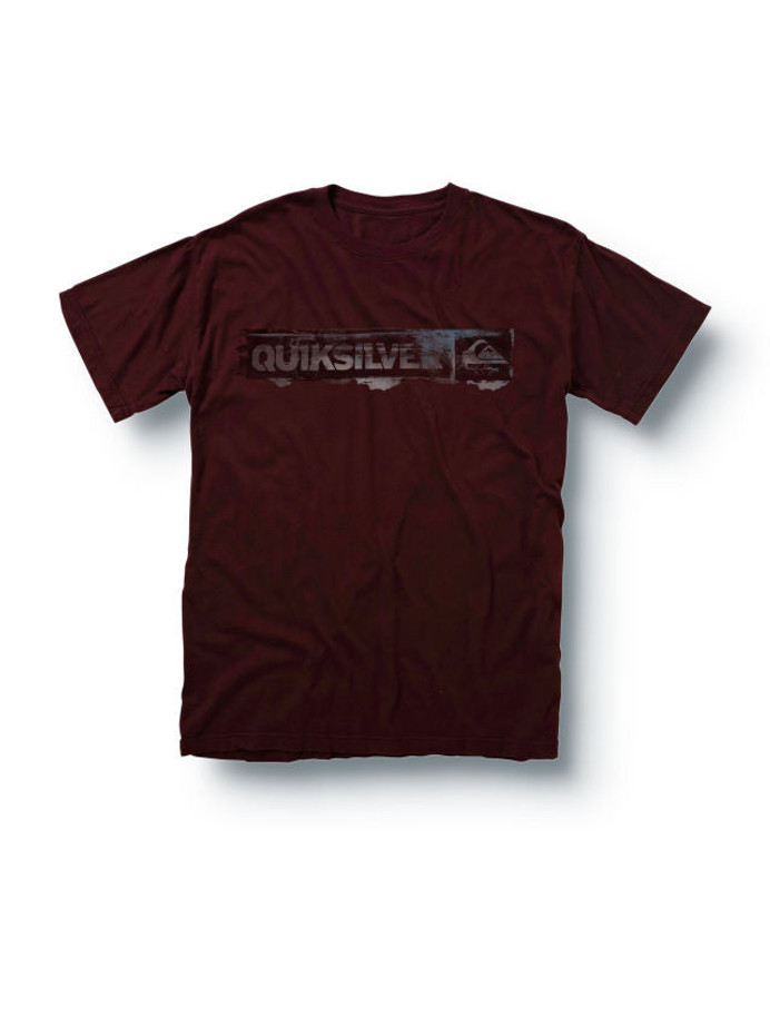 Quiksilver On the Mark Slim Fit Mens T-Shirt - Burgundy