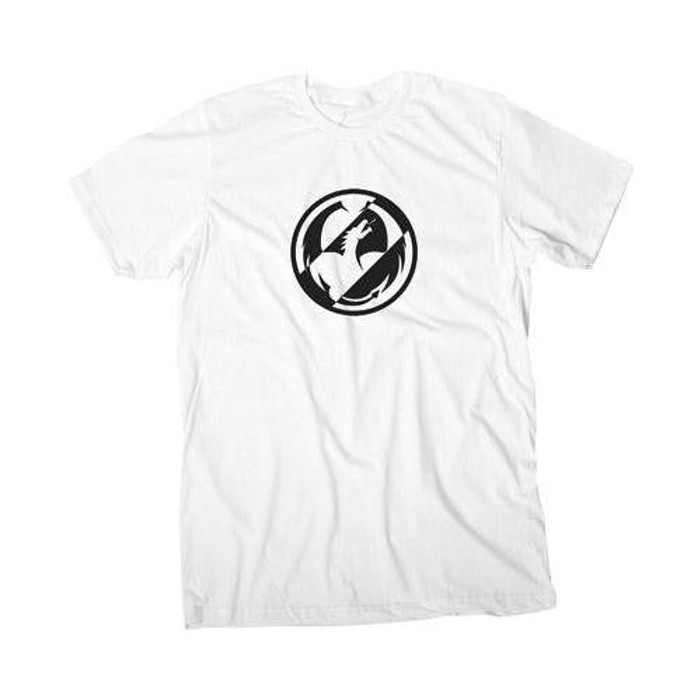 Dragon Two Tone T-Shirt - White - Mens T-Shirt