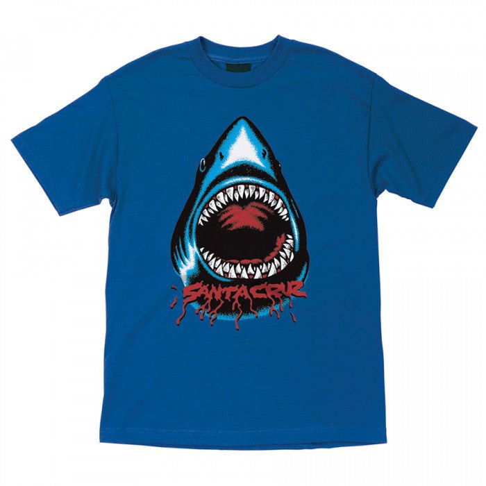 Santa Cruz Retro Shark Regular S/S Youth T-Shirt - Royal Blue