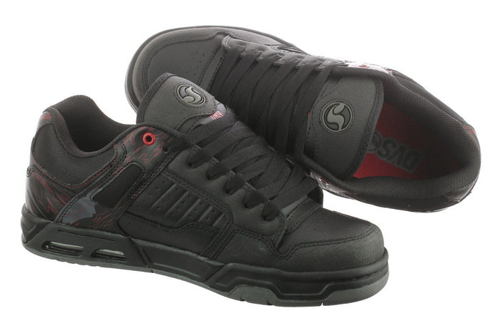 DVS Enduro Heir Men's Skateboard Shoes - Black Leather 062