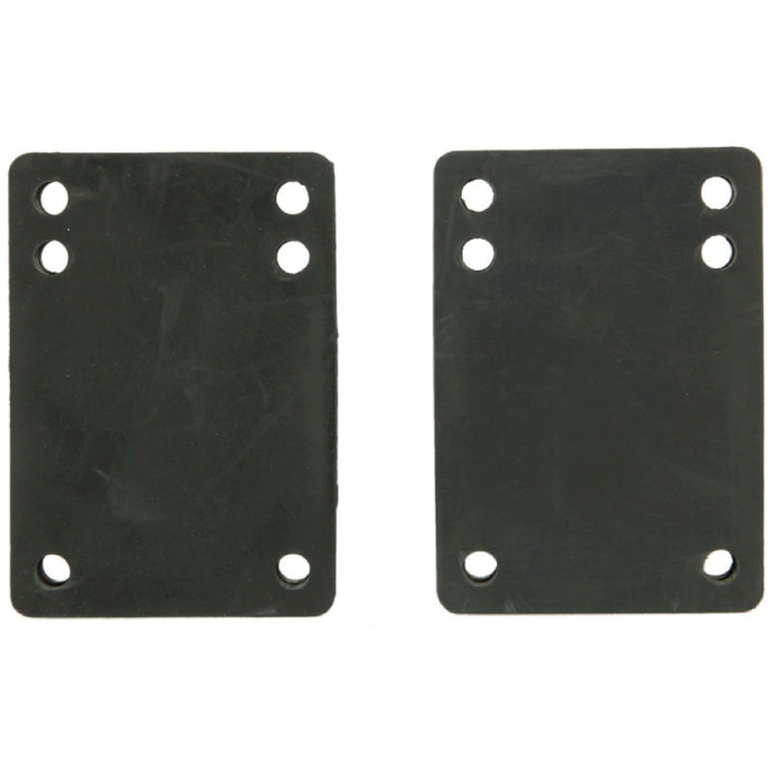 Tracker Rubber Shock Pad Skateboard Risers  - 1/8 - Black  (2 PC)