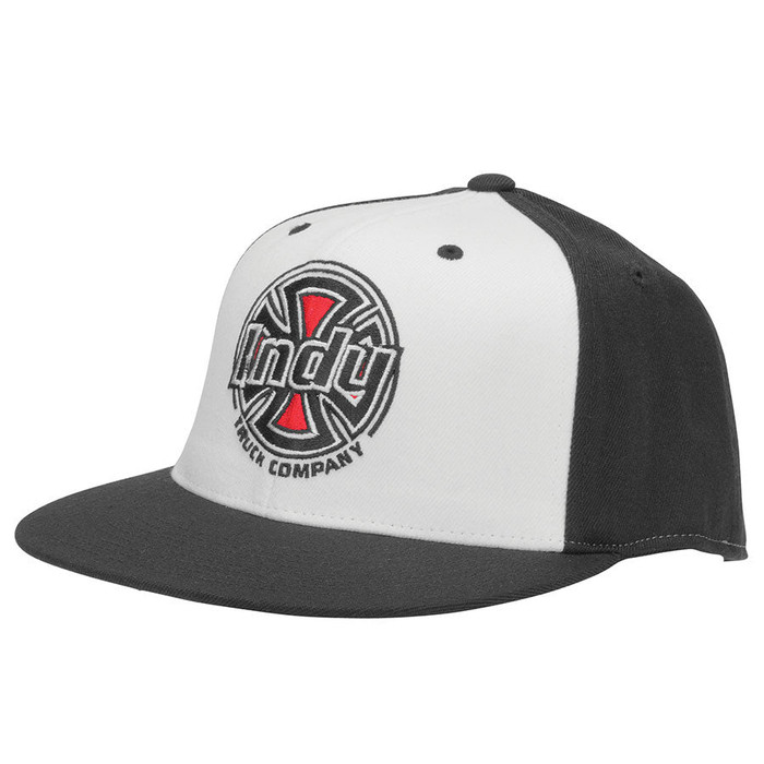 Independent Rally FlexFit Fitted Stretch - Black/White - Men's Hat