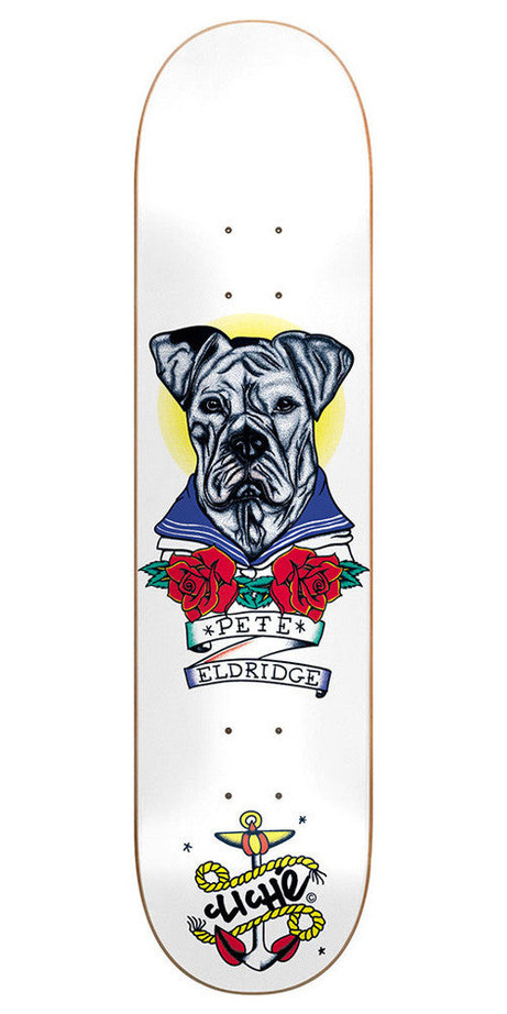 Cliche Pete Eldridge Sailor Tattoo R7 Skateboard Deck - 8.0 - White