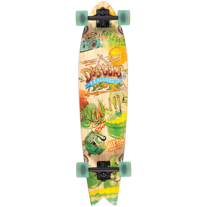 Dusters Snapshot Longboard Complete Skateboard - 36 - Multi