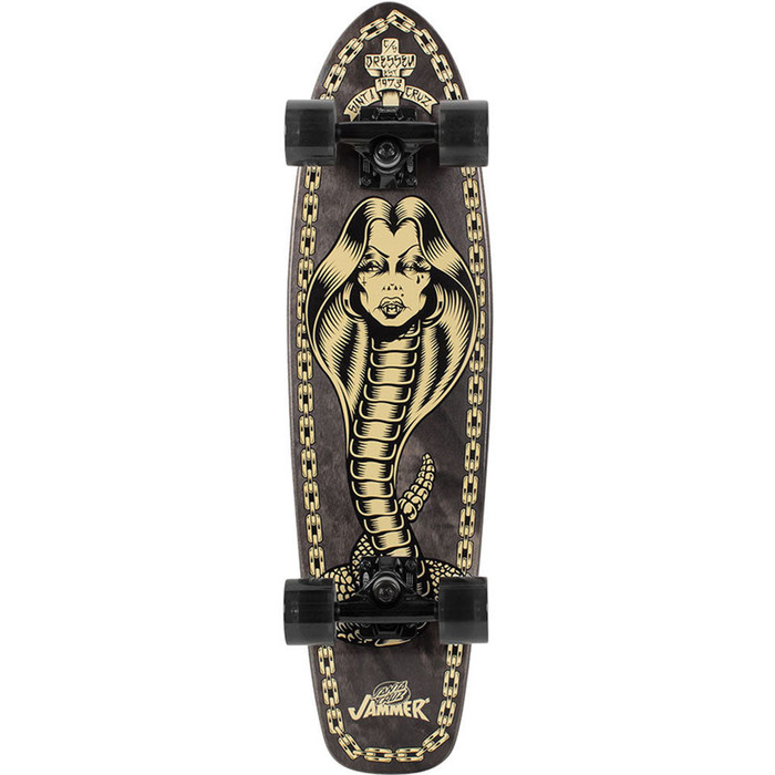 Santa Cruz Dressen Jammer Cruzer Complete Skateboard - 7.4in x 29.1in - Black