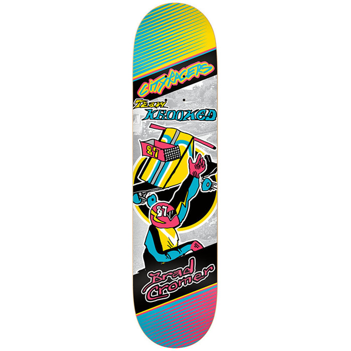 Krooked Cromer City Racers Skateboard Deck - 8.06 x 32.0 - Multi