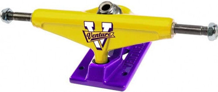 Venture Regional Showtime High Skateboard Trucks - 5.25 - Yellow/Purple (Set of 2)
