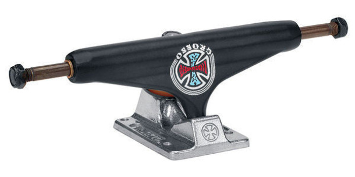 Independent 159 Stage 11 Grosso GC Hollow LTD Skateboard Trucks - Matte Black/Silver - 156mm (Set of 2)