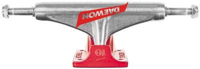 Tensor Aluminum Regular Tens Colored - Daewon/Raw/Red - 5.5 - Skateboard Trucks (Set of 2)