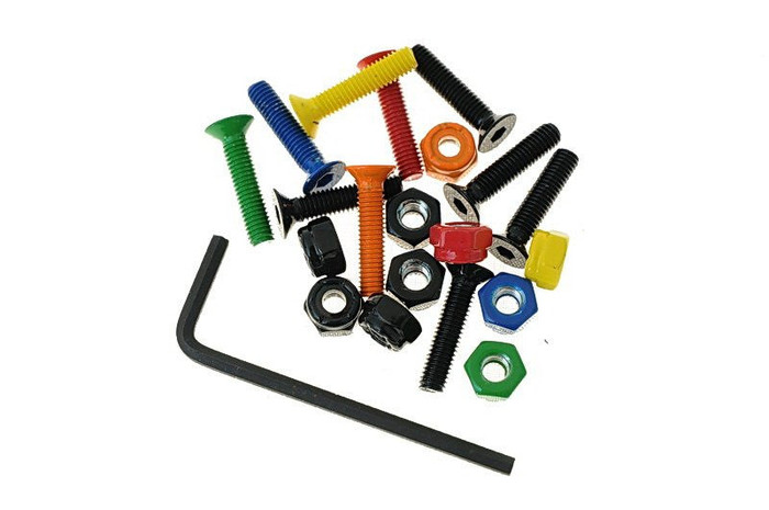 Enjoi Little Buddies Allen Skateboard Mounting Hardware - 7/8" - Assorted