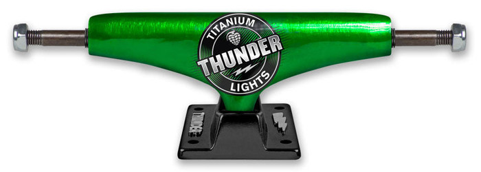 Thunder Titanium 2 Mars Low Skateboard Trucks - 145mm - Green/Black (Set of 2)