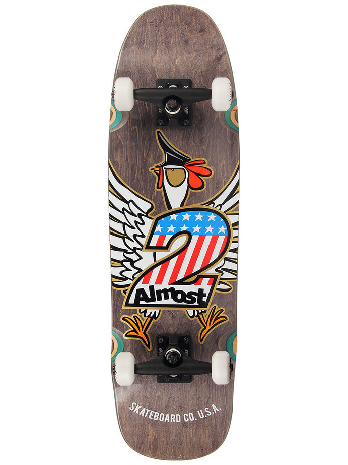 Almost No. 2 Cruiser Complete Skateboard - 31 - Black