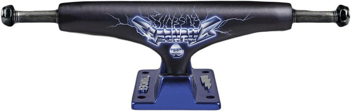 Thunder Busenitz Ride Hollow Light High Skateboard Trucks - 147mm - Black/Blue (Set of 2)