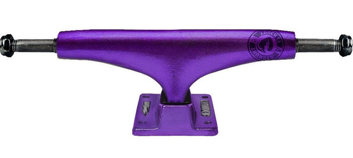 Thunder Team Anodized High Skateboard Trucks - 145mm - Purple/Purple (Set of 2)