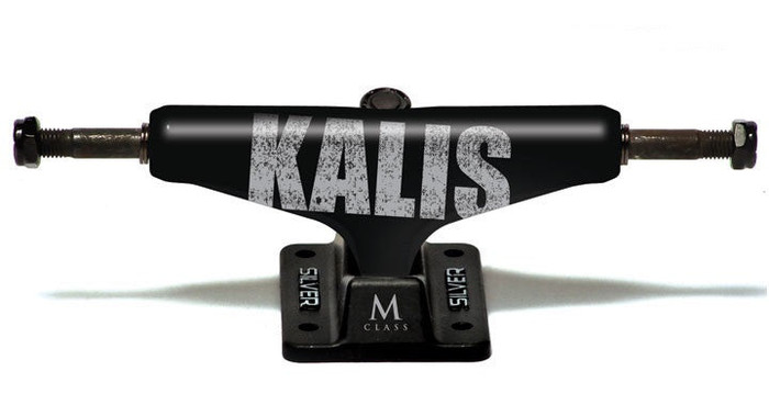 Silver M Class Kalis Bold - Black - 7.5in - Skateboard Trucks (Set of 2)