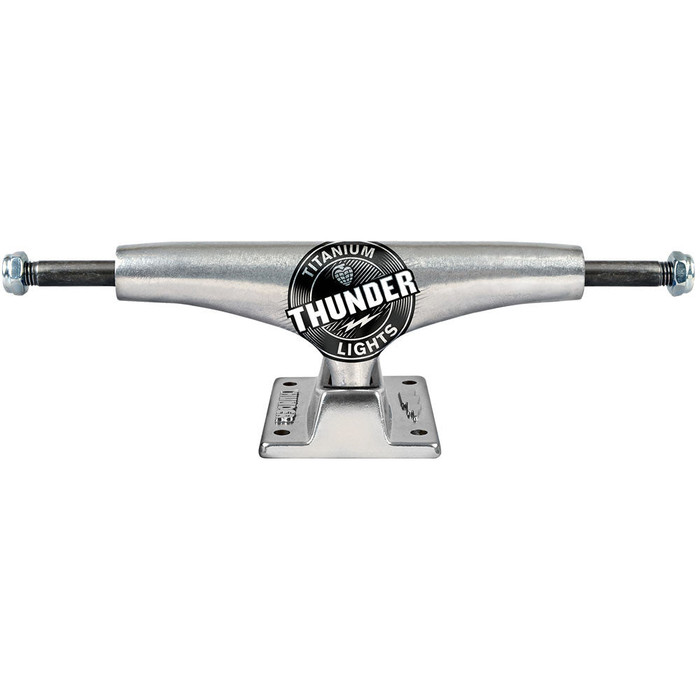 Thunder Polished Titanium Light 2 Low Skateboard Trucks - 145mm - Raw (Set of 2)