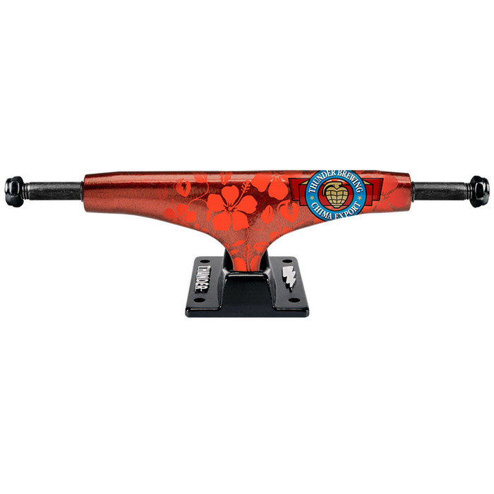 Thunder Ferguson Brewing Company Hollow Lights High Skateboard Trucks - 149mm - Red/Black (Set of 2)