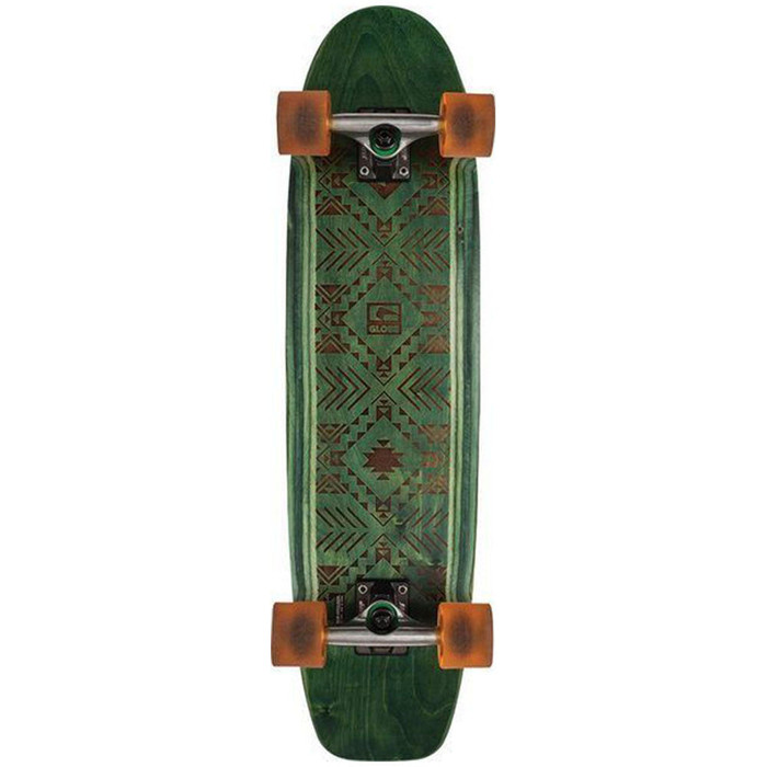 Globe Short Plank Complete Skateboard - Green - 8.25in x 32.5in
