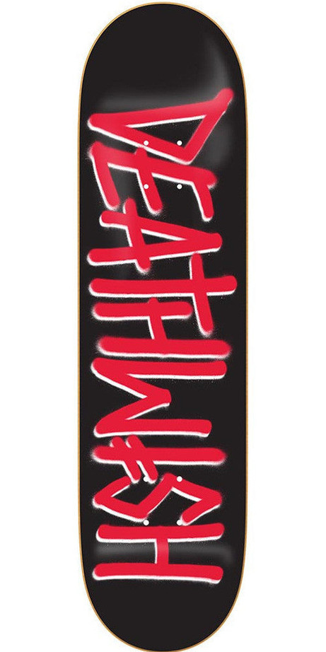 Deathwish Deathspray Skateboard Deck - 8.475in x 31.875in - Black/Red