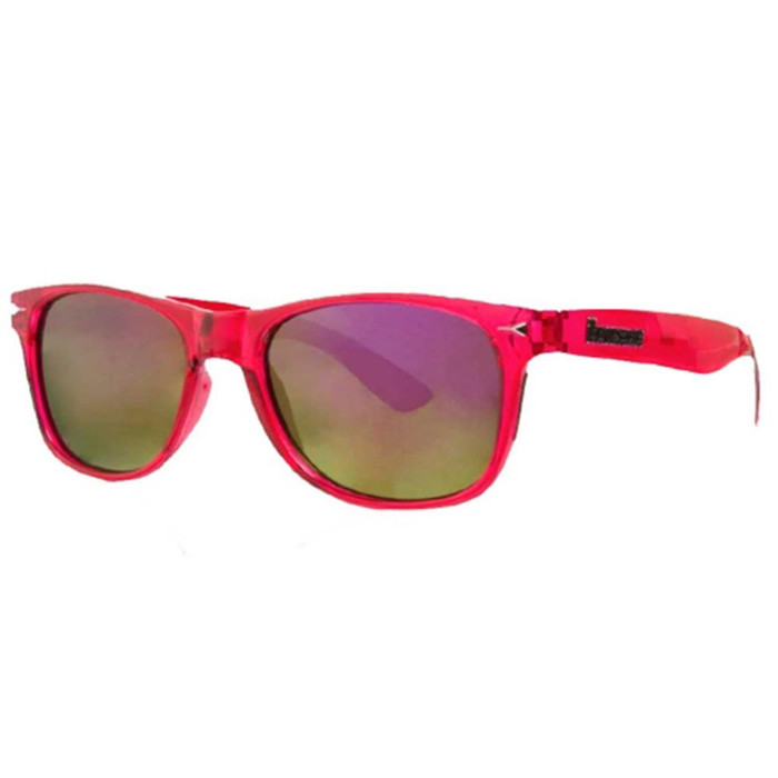 Brigada Lawless Sunglasses - Clear/Magenta w/ Purple Mirrored Lens