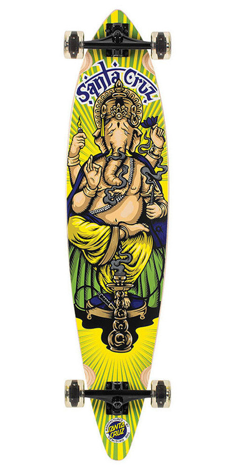 Santa Cruz Ganesh Pintail Cruzer Complete Skateboard - Yellow - 9.9in x 43.5in