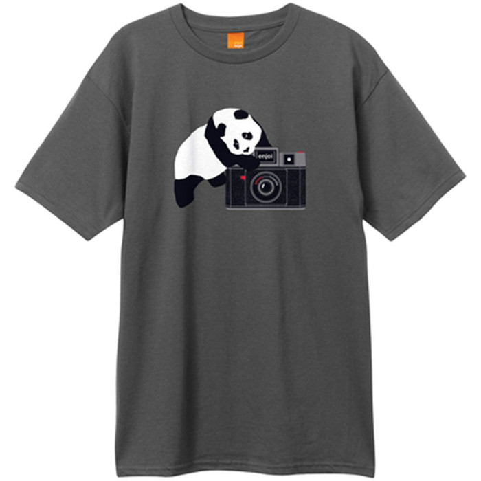 Enjoi Camera Panda S/S Men's T-Shirt - Charcoal