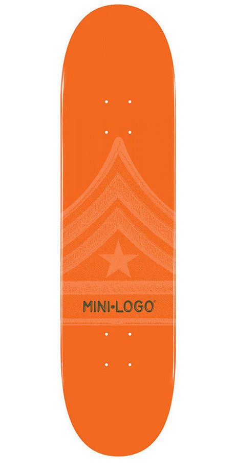 Mini Logo Skateboard Deck - 7.75 - Orange Quartermaster