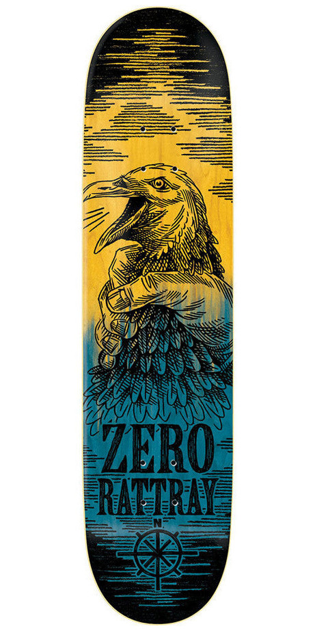 Zero John Rattray Deliverance Series R7 Skateboard Deck - Yellow/Blue - 8.25