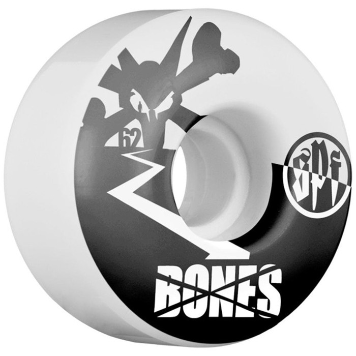 Bones SPF Too Tone Skateboard Wheels - White - 62mm (Set of 4)