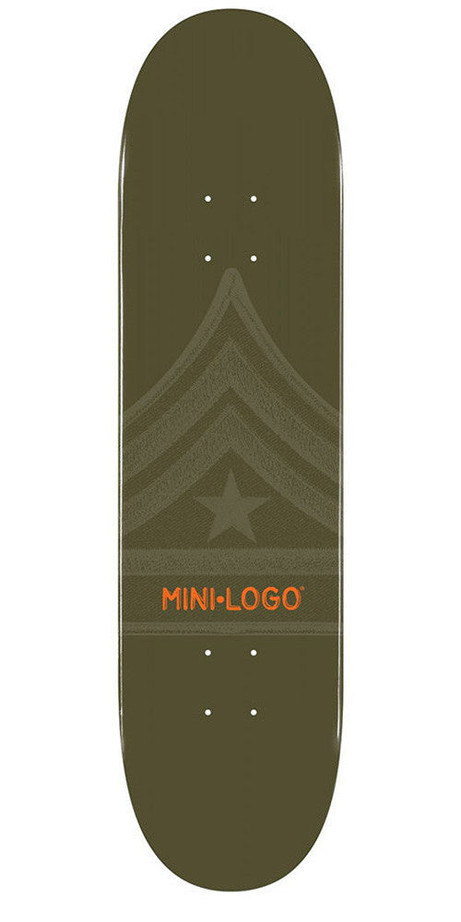 Mini Logo Skateboard Deck - Green Quartermaster - 8.25