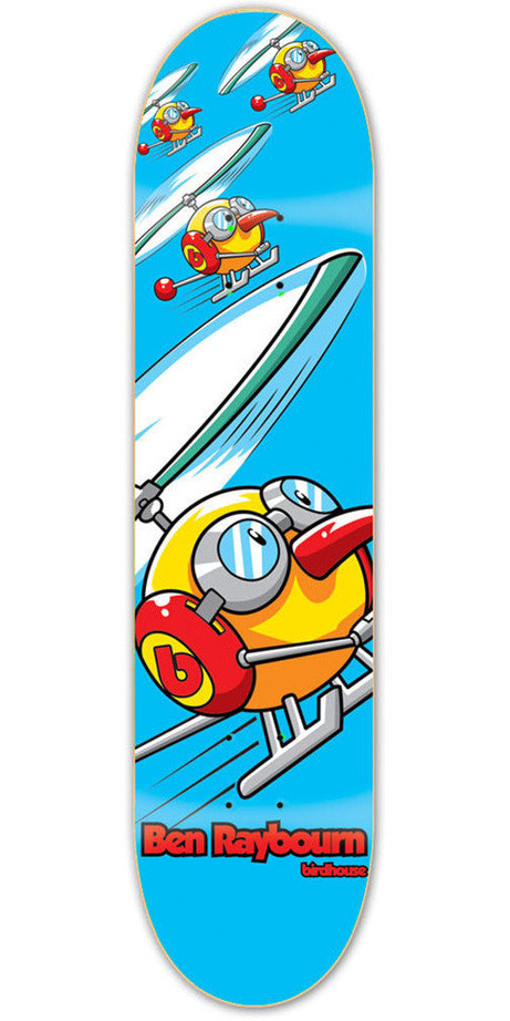 Birdhouse Raybourn Copter Skateboard Deck - Blue - 8.1