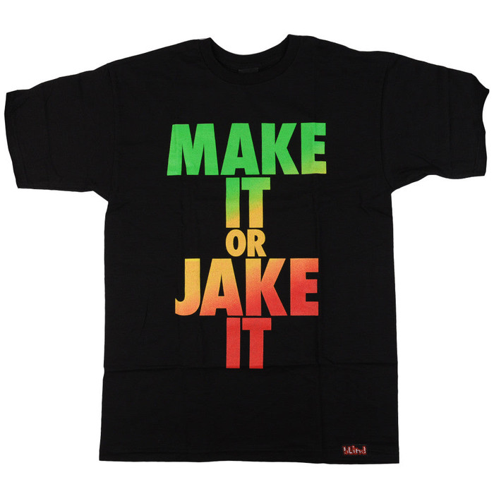 Blind Make it or Jake it S/S - Black/Rasta - Men's T-Shirt