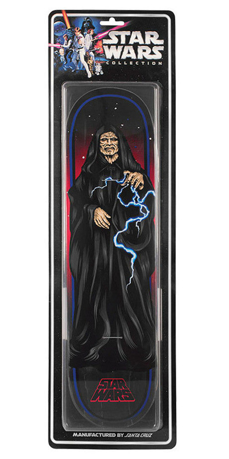 Santa Cruz Star Wars The Emperor Collectible Skateboard Deck - Black - 32.0in x 8.375in