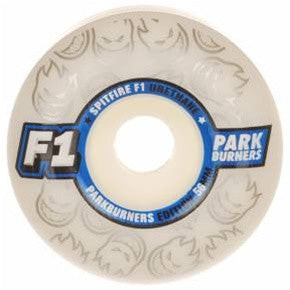 Spitfire F1 Park Burner Skateboard Wheels 52mm - White (Set of 4)