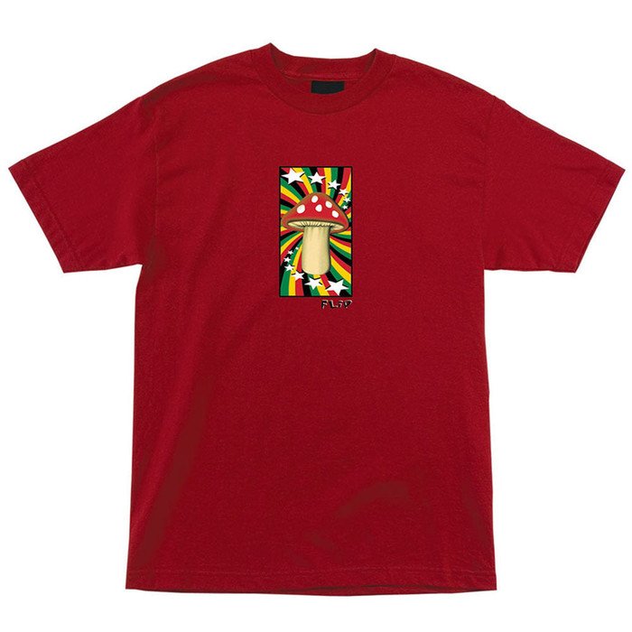 Flip Rasta Shroom Regular S/S Men's Shirt - Cardinal