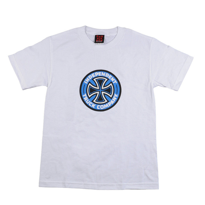 Independent Colored T/C Regular S/S Mens T-Shirt - White