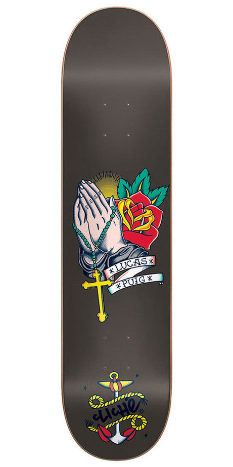 Cliche Lucas Puig Sailor Tattoo R7 Skateboard Deck - Black - 8.1