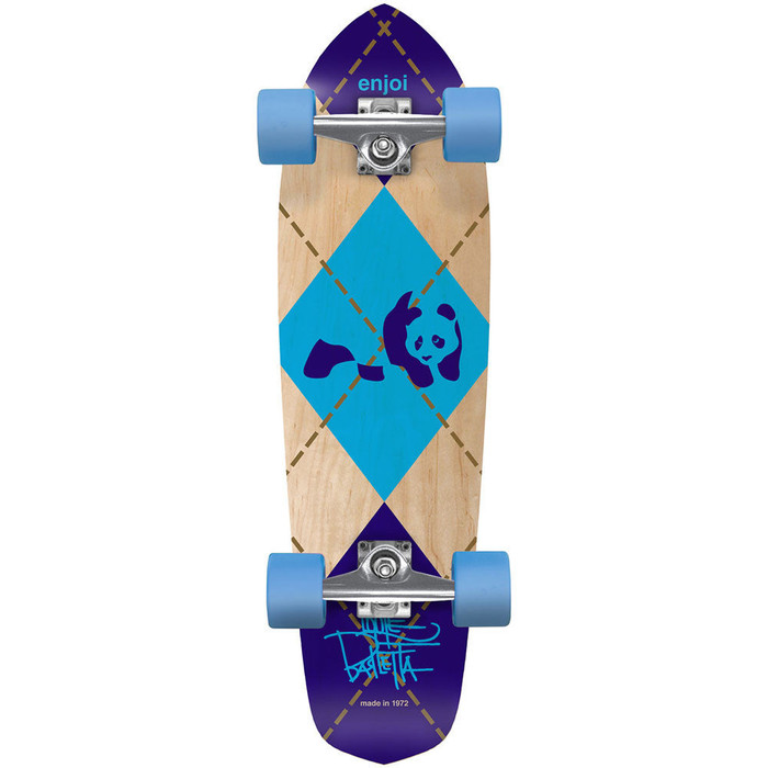 Enjoi Louie Barletta Argyle Cruiser Complete Skateboard - Multi - 7.94in x 28.4in