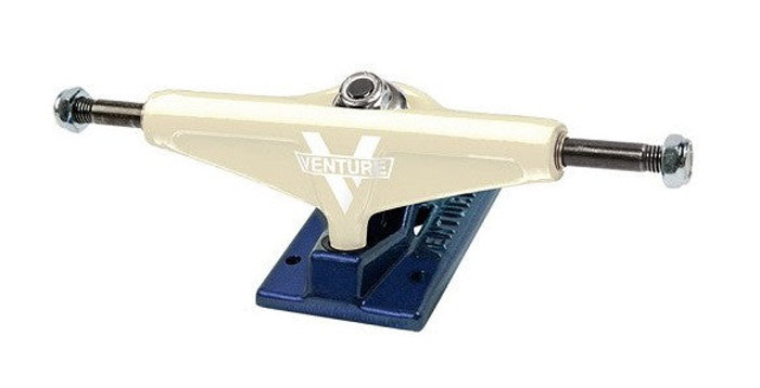 Venture Siege Low - Cream/Navy - 5.0 - Skateboard Trucks (Set of 2)