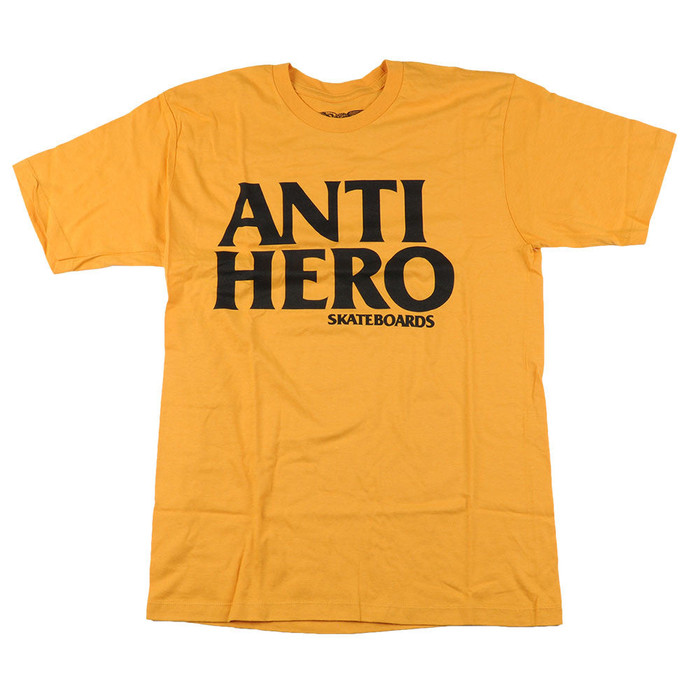 Anti-Hero Black Hero Slim S/S - Mustard/Black - Men's T-Shirt