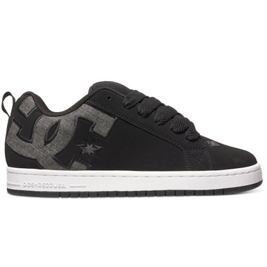 DC Court Graffik SE Men's Skateboard Shoes - Black Wash (BW8)