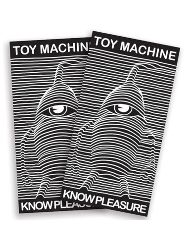 Toy Machine Know Pleasure - Black/White - Sticker